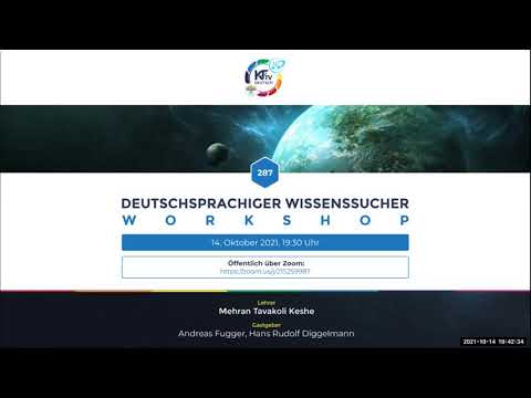 Youtube: 287. Wissenssucher Workshop, 14. Oktober 2021