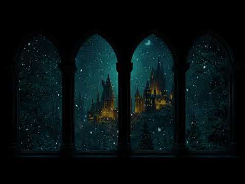Youtube: Cozy Snowy Hogwarts Castle View | Calm Winter Ambience with Soft Wind Sounds for Study & Relaxation