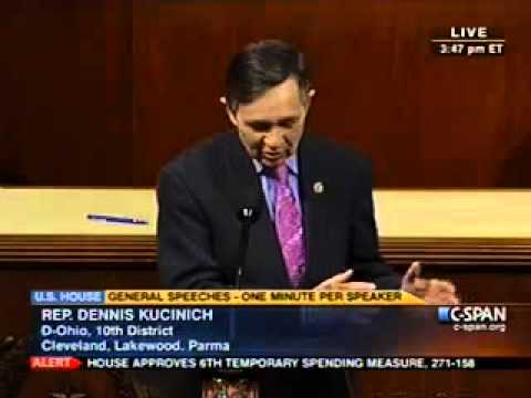 Youtube: Kucinich challenges 'progress' in Afghanistan