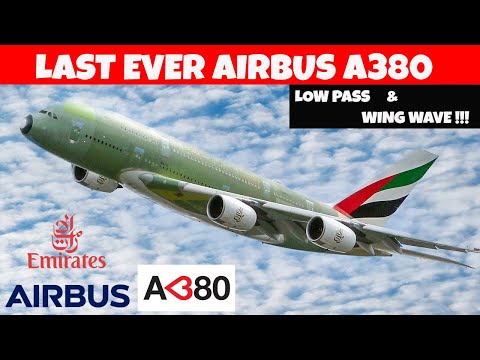 Youtube: [LAST EVER BUILT AIRBUS A380] LOW PASS AND Wing Wave during FIRST FLIGHT] TOULOUSE Blagnac