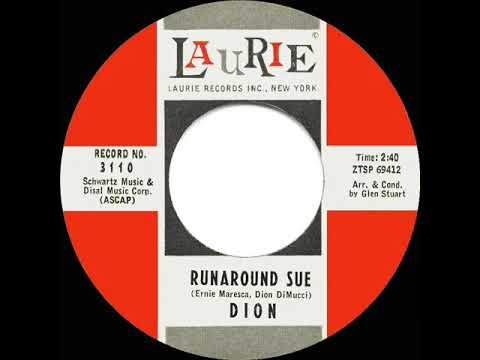 Youtube: 1961 HITS ARCHIVE: Runaround Sue - Dion (a #1 record)