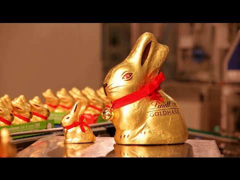 Youtube: Produktion des Lindt Goldhasen