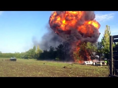 Youtube: Dramatic footage: Insider video shows Ukraine helicopters firing at own troops