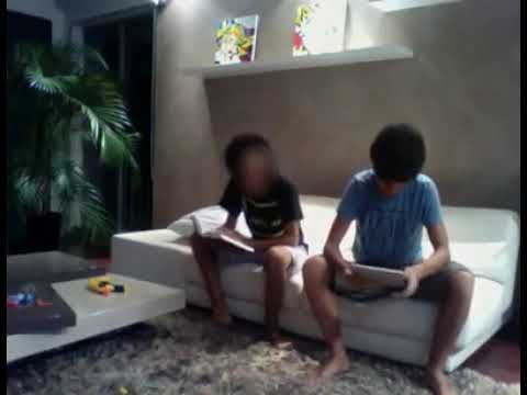 Youtube: boy slaps his brother with the ipad