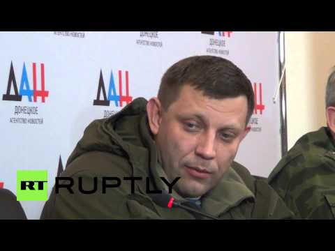Youtube: Ukraine: DPR's Zakharchenko challenges Poroshenko to meeting AGAIN