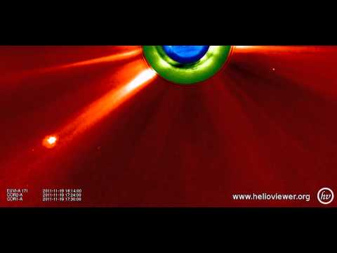 Youtube: Giant Ufo fly under the Sun !!!  24.11.2011