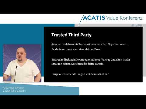 Youtube: ACATIS Value Konferenz 2022 - Was ist eigentlich eine Kryptowährung? - Felix von Leitner - Code Blau