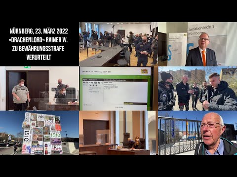 Youtube: 23.03.2022 #Nürnberg Haider bei Gerichtsverhandlung gegen #Drachenlord