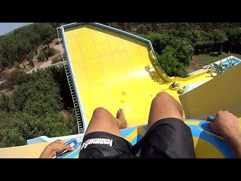 Youtube: 🍌 Banana Curve Water Slide at Aqualand Antalya 🇹🇷