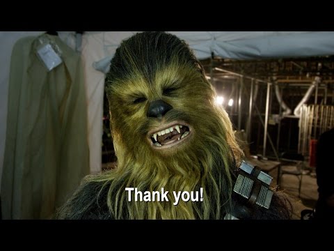 Youtube: Thank you from the set of Star Wars: The Force Awakens!