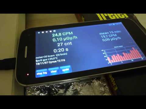 Youtube: RadioactivityCounter App measuring uranium (60 minutes)