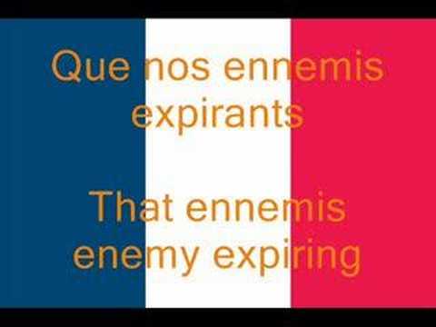 Youtube: La Marseillaise, French National Anthem (Fr/En)