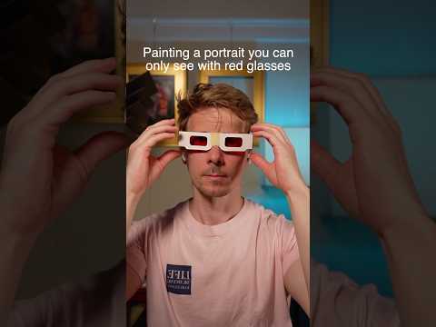 Youtube: Ein Porträt, das man nur durch eine rosarote Brille sieht #Kunst #Malerei