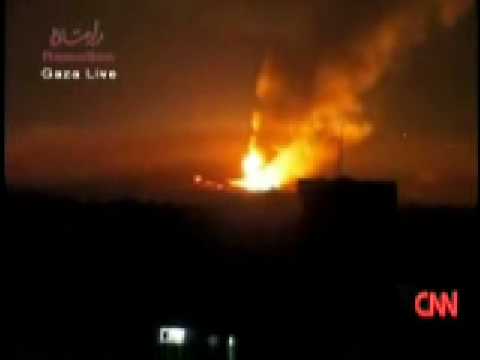 Youtube: Big Explosion in Gaza 03.01.09 at Night [WHIT SOUND!]