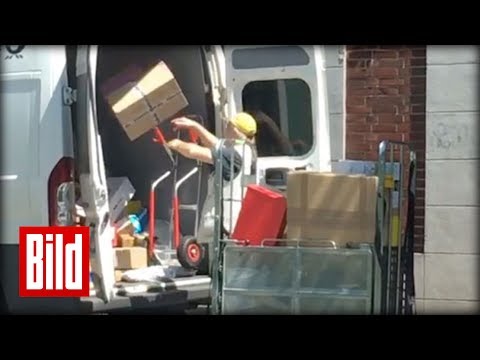 Youtube: DHL-Bote wirft mit Paketen um sich - Krasse Lade-Technik