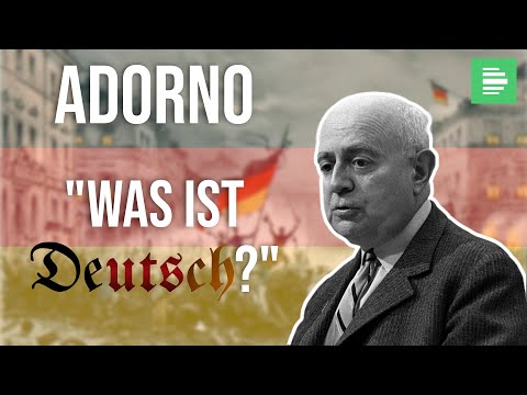 Youtube: Theodor W. Adorno - Was ist deutsch? [1965]
