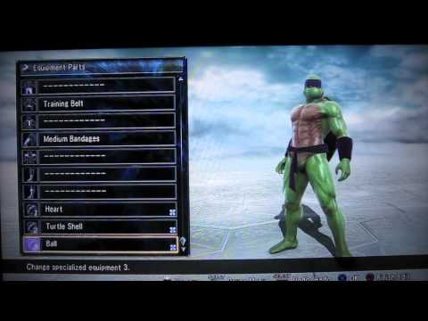 Youtube: Soul Calibur 5 - TMNT - Teenage Mutant Ninja Turtles- Character Creation Tutorial