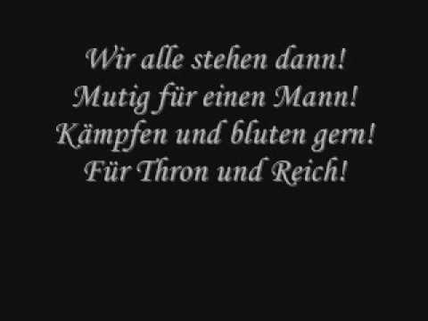 Youtube: Deutsche Kaiserhymne- Heil dir im Siegerkranz (Mit Text)