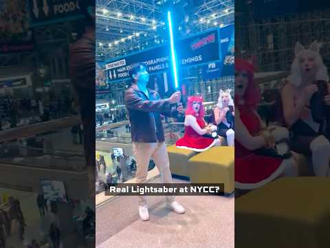 Youtube: My latest retractable lightsaber at New York Comic Con! #lightsaber #starwars #engineering