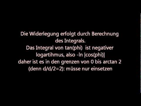 Youtube: Warum Pi nicht gleich 4 ist. (Erklärung)