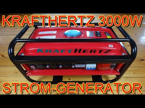 Youtube: "KRAFTHERRZ STROMGENERATOR 6,5 PS 3000 WATT FÜR 199 EURO" -Was leistet das Gerät ?