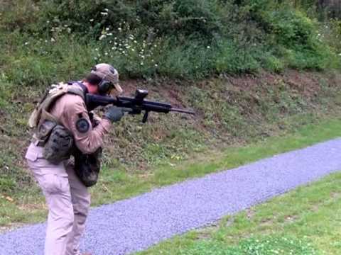 Youtube: Heckler&Koch MR308 HK417 auf Klappfallscheibe Entf. 70-100m