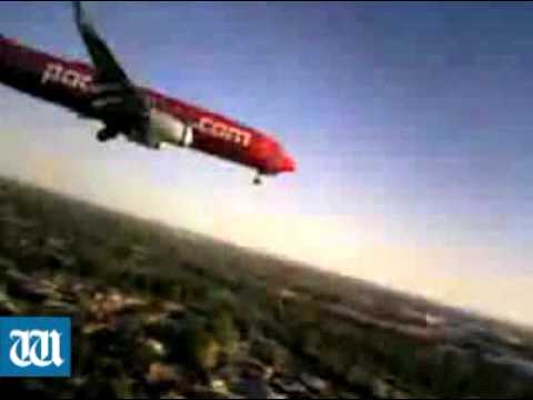 Youtube: near miss between model plane and Pacific Blue 737-800 at perth Airport!!!!