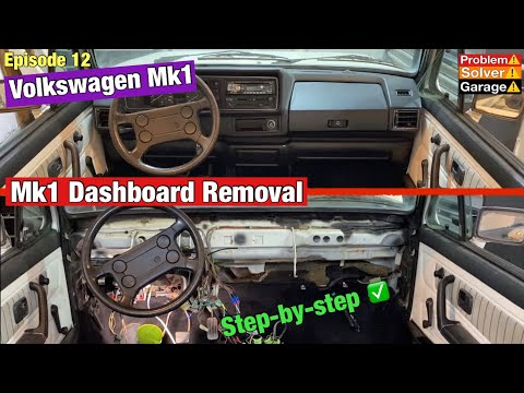 Youtube: VW Mk1 dashboard removal. How to remove the dashboard from a VW Golf Mk1, Rabbit Mk1