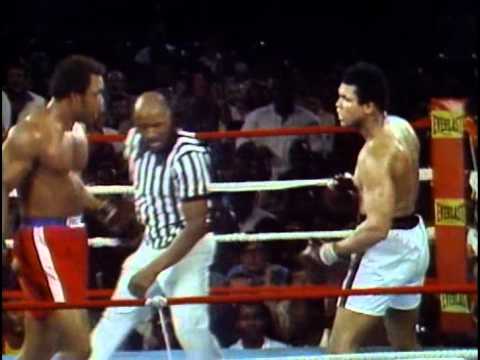 Youtube: George Foreman vs Muhammad Ali - Oct. 30, 1974  - Entire fight - Rounds 1 - 8 & Interview