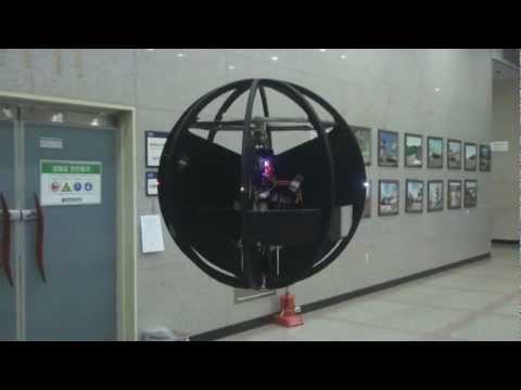 Youtube: Spherical Flight Vehicle (Flying ball, Sphere drone, Single rotor, VTOL...)