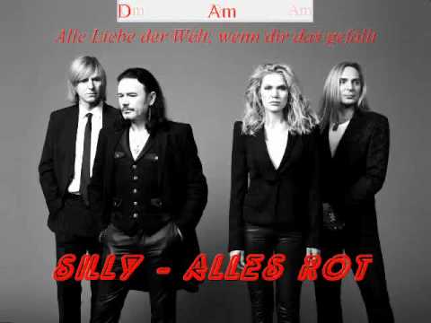 Youtube: Silly - Alles Rot - Text + Akkorde (Chords) - by modefan76 - original by silly