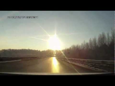 Youtube: Метеорит над челябинском. Нарезка.