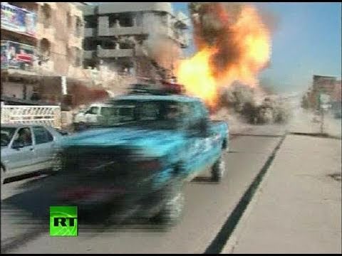 Youtube: Moment of Iraq explosion caught on video as bombs target police in Kirkuk