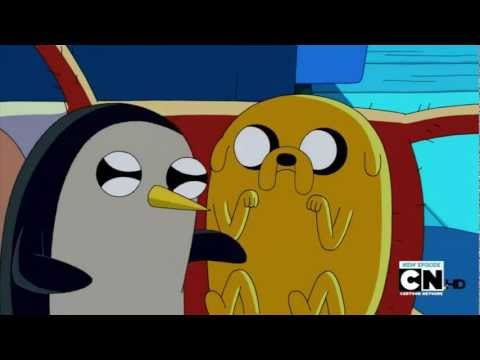 Youtube: Adventure Time Gunter molests Jake