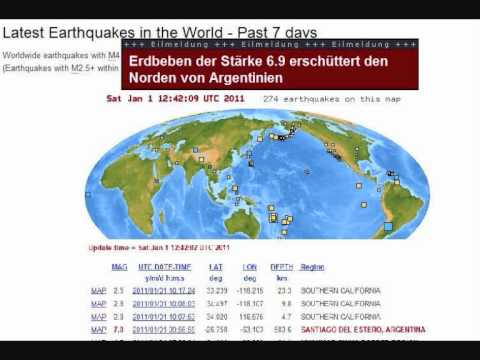 Youtube: 2011 Earthquakes January - March