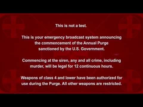 Youtube: The Purge - Election Year Announcement HD [original voice]