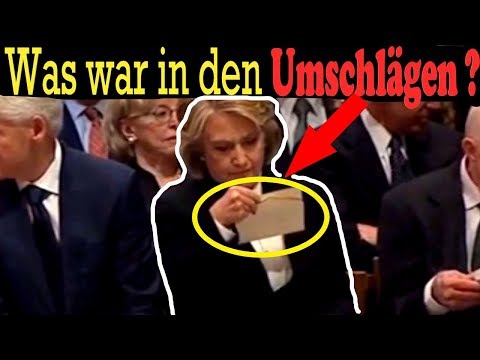 Youtube: Was war wirklich in den Umschlägen ?Bei Bush Begräbnis bekammen einige sonderbare Post,Bush