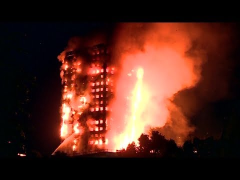 Youtube: Großbrand in London: Hochhaus steht in Flammen | DER SPIEGEL
