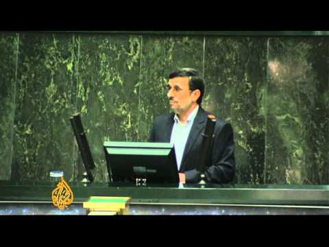 Youtube: Ahmadinejad blames sanctions for Iran's economic crisis