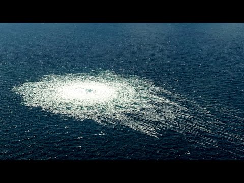 Youtube: Lecks bei Nord Stream 1: So sprudelt Gas in die Ostsee | AFP