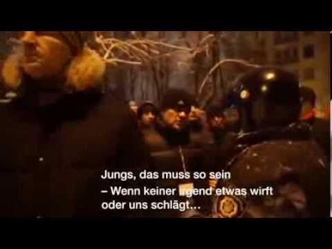 Youtube: Klitschko spricht Kampf mit Milizeinheit Berkut ab, Ukraine 10.12.2013