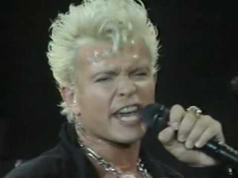 Youtube: Billy Idol  1990/12/20   "Pumping on Steel" Billy Idol