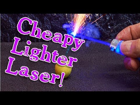 Youtube: Amazing Cheapy Lighter Laser Burner!