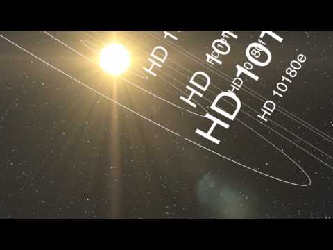 Youtube: Animation of the planetary system around Sun-like star HD 10180