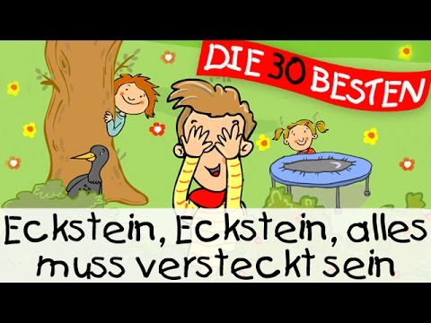 Youtube: 🏞️ Eckstein, Eckstein, alles muss versteckt sein - Kinderturnlieder zum Mitsingen || Kinderlieder
