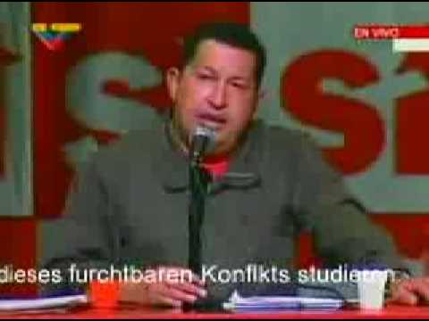 Youtube: Chavez meinung über Israels Völkermord