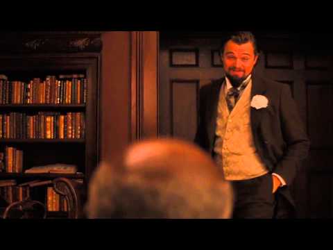 Youtube: Django Unchained Best Scenes - Calvin Candie Gets Owned By Django, Dr. King Shultz and even Stephen