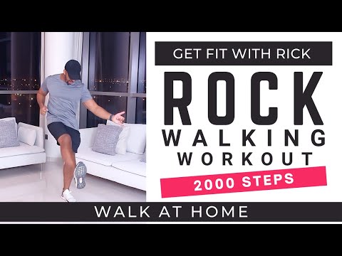Youtube: 2000 Steps Rock Walking Workout | 15 minutes | Steps at home