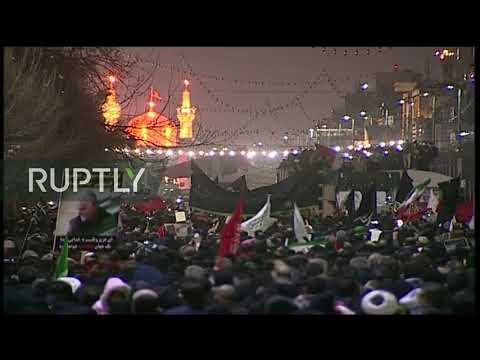 Youtube: LIVE: Farewell ceremony for Iran's Quds Force General Soleimani in the Iranian city of Mashhad