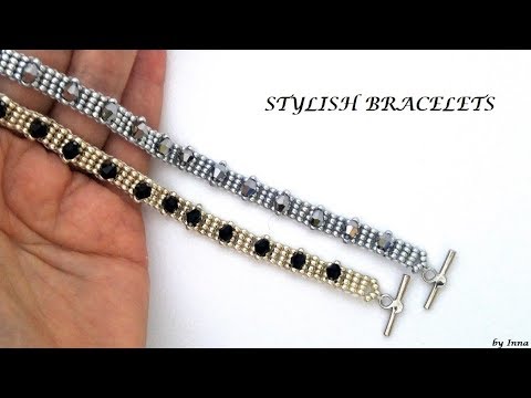 Youtube: DIY 10 minutes stylish bracelet.  Easy beaded bracelet pattern